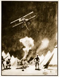Die Türken an den Dardanellen bombardieren, Illustration aus 