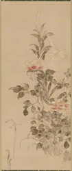Pfingstrosen und Lilien, Momoyama- oder Edo-Periode, 1568-1615