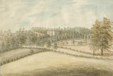 Beaudesert Halle und Park: Aquarell, 1762-1802