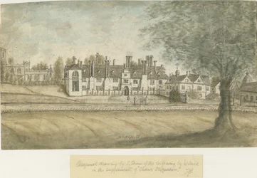 Blithfield Hall: Aquarell, undatiert [18. Jahrhundert]