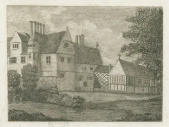Brewood - Black Ladies Priory: Gravur, undatiert [?18. Jahrhundert]
