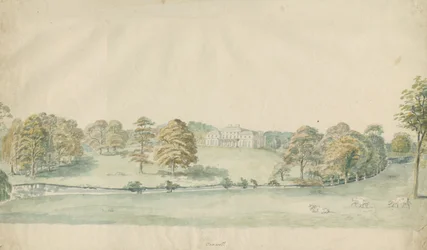 Canwell Hall: getönte Bleistiftzeichnung, undatiert [1762-1802]