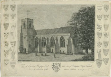 Drayton Bassett Kirche (Stich)