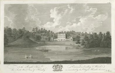 Himley Hall: Radierung, undatiert [1762-1798]
