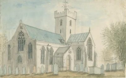Leigh Kirche: Aquarell, nd [ca. 1795]