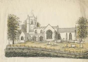 Madeley Church: Aquarellzeichnung, undatiert [1762-1802]