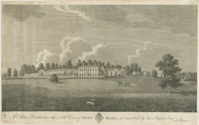 Penn Hall: Gravur, nd [spätes 18. Jh.]