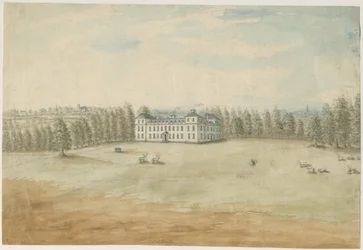 Sandwell Park - Halle: Aquarellmalerei, undatiert [1762-1798]