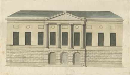 Stafford - Kreisgefängnis: Aquarell, nd [ca. 1794]