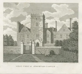 Stourton Schloss: Gravur