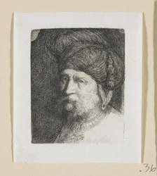 Kopf eines Mannes mit Turban