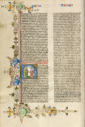 Initial H: Moses spricht zu den Israeliten
