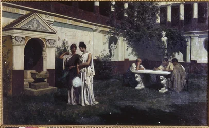 Letzte Sonnenstrahlen im Atrium