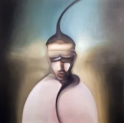 Dunkle surreale Figur