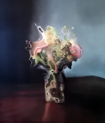 Ätherische schmelzende Blüte