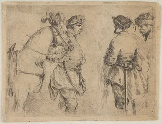 Ein Pole hält ein Pferd am Zügel (ca. 1662)
