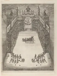 Luftaufnahme des Theaters, 1652