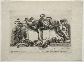 Sammlung verschiedener Capricen und neuer Entwürfe von Kartuschen und Ornamenten: Nr. 18