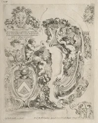 Sammlung verschiedener Capricen und neuer Entwürfe von Kartuschen und Ornamenten: Nr. 2