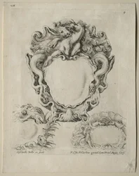 Sammlung verschiedener Caprices und neuer Entwürfe von Kartuschen und Ornamenten: Nr. 9