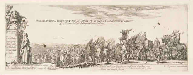 Einzug der polnischen Gesandtschaft in Rom, 1633