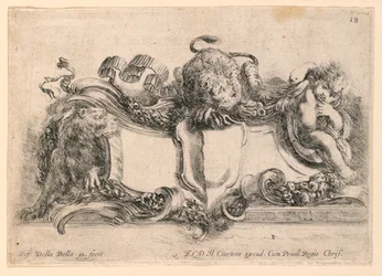 Wappen, Nr. 18 aus "Raccolta di varii cappriccii et nove inventioni di cartelle et ornamenti"