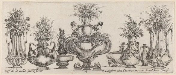 Fantastische Vasen, wahrscheinlich 1646