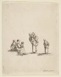 Vier Bettlerinnen, ca. 1641