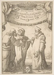 Frontispiz für Dialogo di Galileo Galilei, 1632