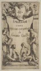 Frontispiz für Epigrammi de Guelfi, ca. 1636