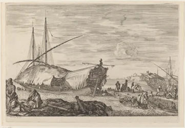 Galeere mit Segeldeck, wahrscheinlich ca. 1654-1655