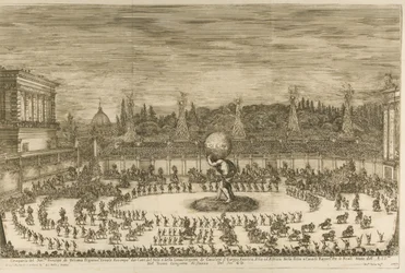 Il mondo festeggiante, Ballett zu Pferd anlässlich der Hochzeit von Cosimo de Medici mit M