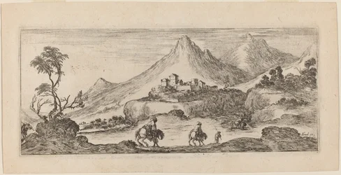 Landschaft mit Schloss
