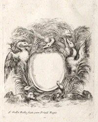 Neues Modell für ein Kartusche, 1647