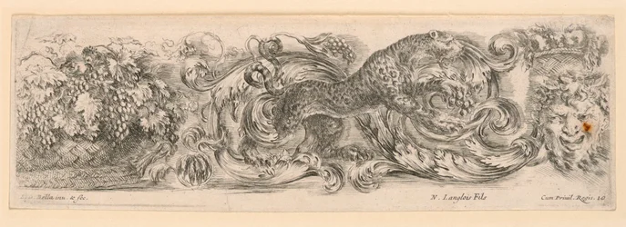 Ornamente von Friesen und Laubwerk