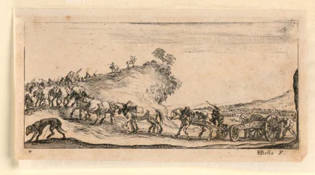 Tafel 4, aus "Desseins de Queleques Conduites de Troupes, Canons, et Ataques de Villes"