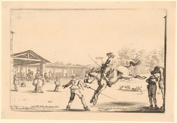 Reitschule, Blatt 5 der Folge "Verschiedene Figuren"