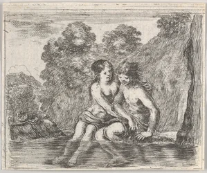 Salmacis und Hermaphrodit, aus Spiel der Mythologie