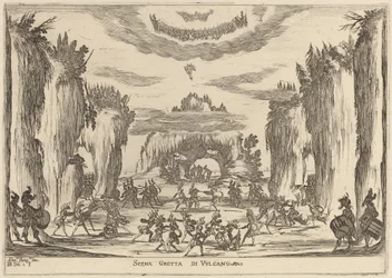 Szene Grotte des Vulkanos, 1637