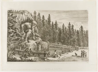 Die kolossale Statue der Apenninen, aus Ansichten der Villa di Pratolino