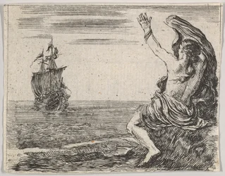 Theseus und Ariadne, aus Spiel der Mythologie, 1644