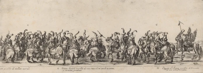 Dreißig Bogenschützen und Pagen, 1633