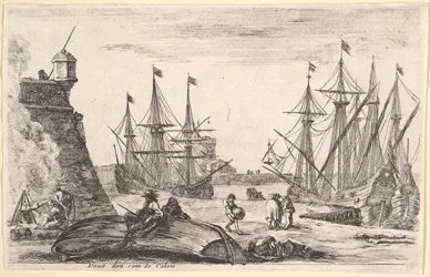 Ansicht eines Teils von Calais Veue d