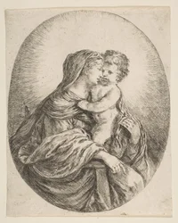 Die Jungfrau umarmt das Christuskind, ca. 1641