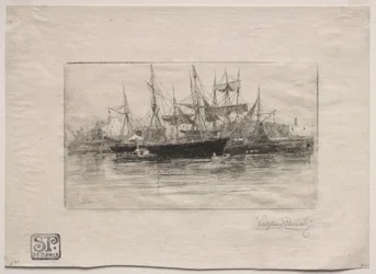 Point Breeze Öl-Piers, 1880
