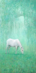 Ätherisches Weißes Pferd