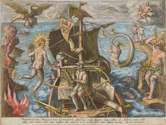 Ferdinandes Magallanes Lusitanus Americae Retectio (1591)