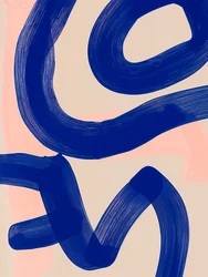 Abstrakter blauer Fluss