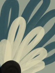 Serene abstrakte Blume