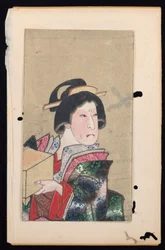 Album von zwanzig Halbporträts von Schauspielern in Rollen
